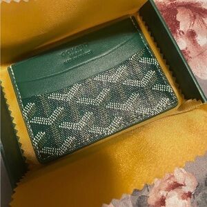 Green Luxury Designer Cardholder wallet